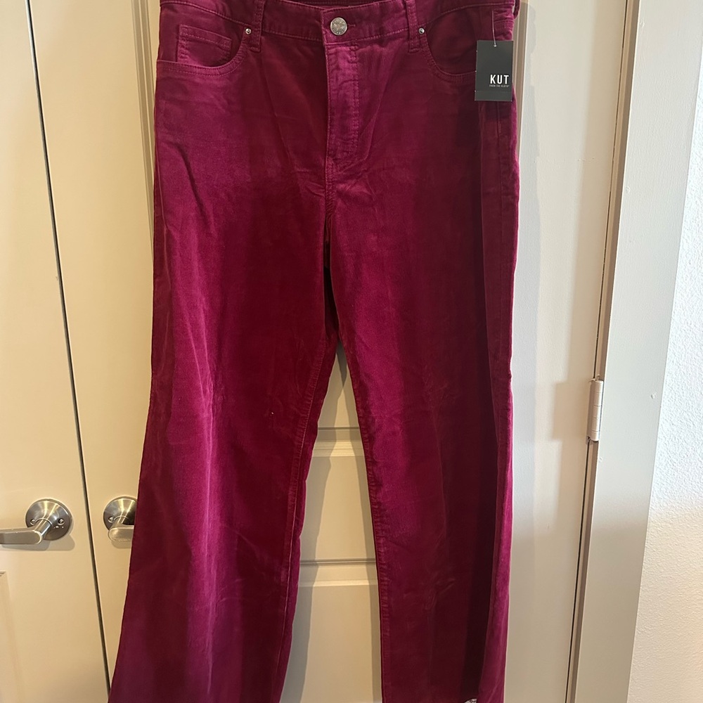 Kut from the Kloth Red Flare Jeans